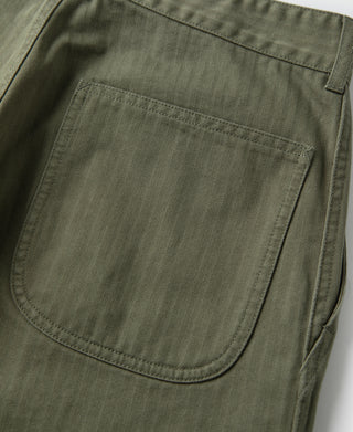 Lot 825 1950s USMC Herringbone Trousers - Olive