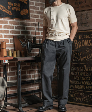 Side Closing Short Sleeve Henley T-Shirt - Embryo