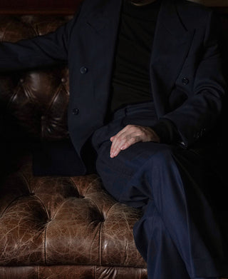 1930s Herringbone Double-Breasted Suit Jacket