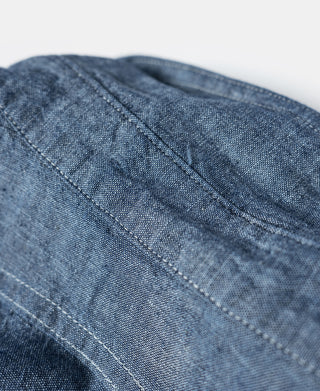 stitching detail of 1943 Slub Cotton Chambray Work Shirt