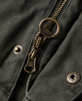 Ripstop Twill Field Jacket - Dark Green