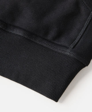 Heavyweight Terry Zip-Up Hoodie - Black