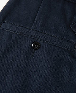 Lot 830 1940s Two Tuck Chino Trousers - Navy