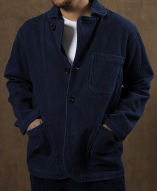 Indigo-Dyed Sashiko Work Jacket