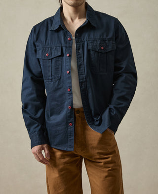 Classic Fit Engineer Workshirt - Navy