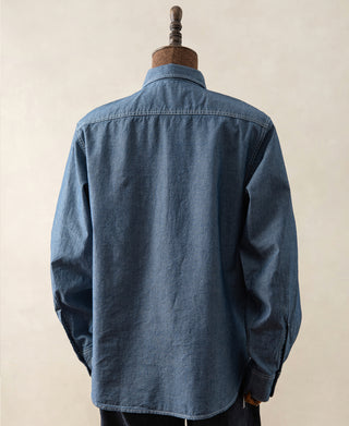 Military Chambray Workshirt - Blue