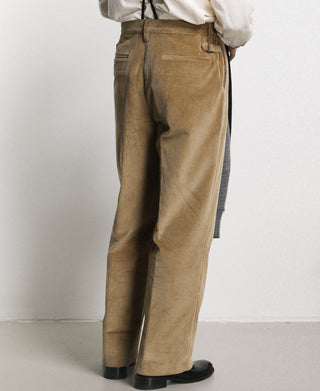 Lot 840 9.5 Wale 1940s Corduroy Work Pants - Khaki