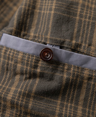 Flannel Lined Twill Harrington Jacket - Faded Violet