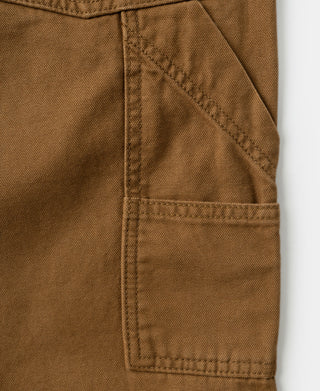 Canvas Double Knee Work Trousers - Brown