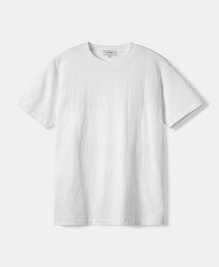 Regular Fit Heavyweight Tubular Jersey T-Shirt - White