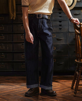 1870s 15 oz Herringbone Selvedge Denim Work Jeans