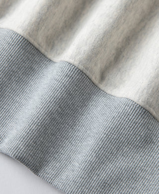 1960s Reverse Weave Double-V Crewneck Sweatshirt - Apricot Gray