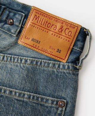 Lot 33801XX 12.5oz Selvedge Denim Jeans - Washed Blue