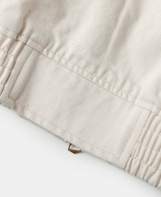 Undyed Selvedge Denim Biker Jacket