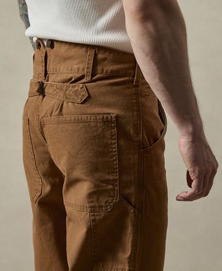 12 oz Canvas Railroad Work Pants - Light Brown