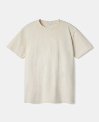 Regular Fit Heavyweight Tubular Jersey T-Shirt - Cream White