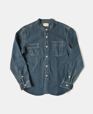 9 oz Wabash Striped Indigo Work Shirt