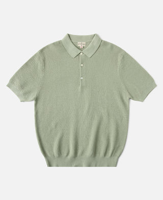 Lot 926 Jacquard Short Sleeve Polo Shirt - Light Green