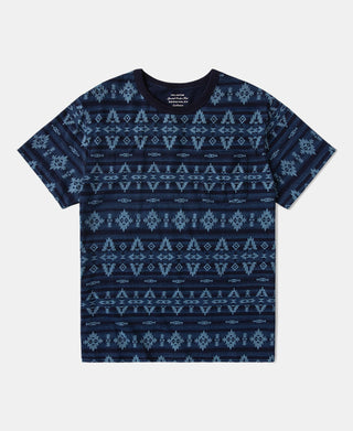 Dark Indigo Navajo-Inspired Pocket T-Shirt