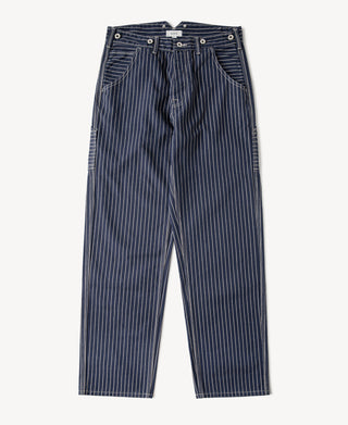Indigo Wabash Stripe Work Trousers