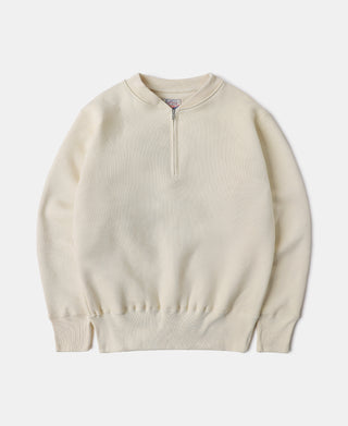 Racing Half-Zip Heavyweight Fleece Sweatshirt - Apricot