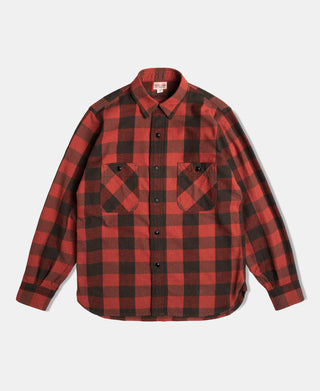 Lot 206 1940s Buffalo Plaid Shirt - Black/Red