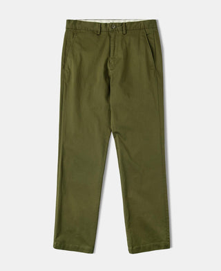 Vintage Washed Tapered 5-Pocket Pants - Olive