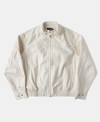 Undyed Selvedge Denim Biker Jacket