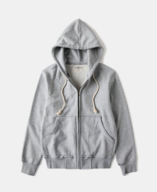 Heavyweight Terry Zip-Up Hoodie - Heather Gray