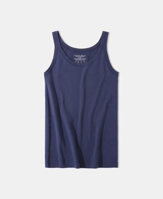 1940s Tubular Marcel Tank Top - Navy
