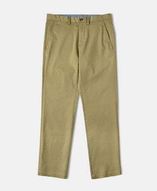 Cotton-Blend Slim Tapered Trousers - Khaki