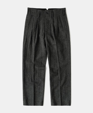 1930s Old Hollywood High-Waisted Wool Trousers