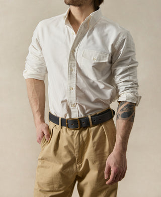 Lot 219 Button Down Oxford Shirt - White