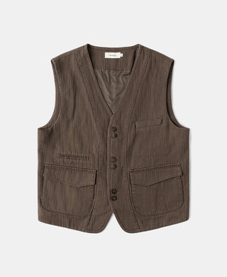 1930s Herringbone Tailored Waistcoat