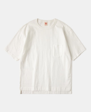 Heavyweight US Cotton Gusset Tubular T-Shirt - White