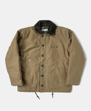 3rd Type N-1 Woolen Deck Jacket - Khaki Stencil - Size 40/L