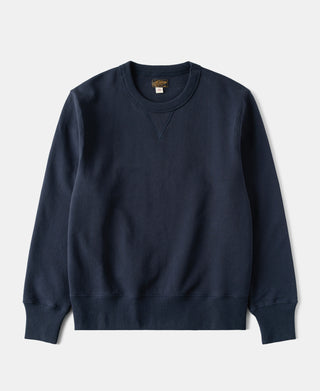 Lot 122 1940s Plain Set-in Crewneck Sweatshirt - Navy