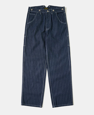 Indigo Wabash Stripe Work Trousers