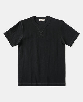 Heavyweight US Cotton Gusset Tubular T-Shirt - Black