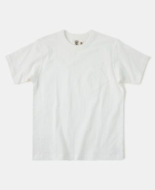 1930s Slanted Pocket Tubular T-Shirt - White