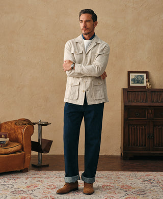 Classic Linen Safari Jacket