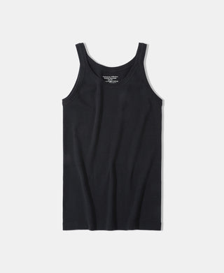 1940s Tubular Marcel Tank Top - Black
