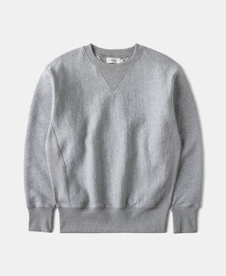 1960s Reverse Weave Double-V Crewneck Sweatshirt - Heather Gray