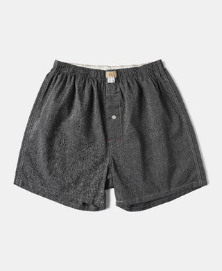 1950s Retro Salt & Pepper Boxer Shorts - Gray