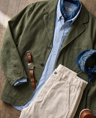Vintage Herringbone Blazer