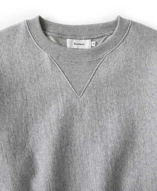 1960s Reverse Weave Double-V Crewneck Sweatshirt - Heather Gray