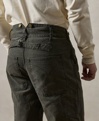 12 oz Canvas Railroad Work Pants - Grayish Green