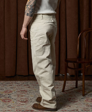 12 oz Canvas Railroad Work Pants- White