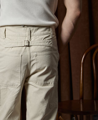 12 oz Canvas Railroad Work Pants- White