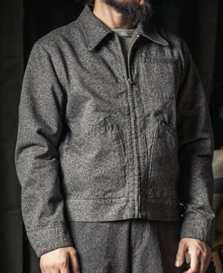 Covert Salt & Pepper Cossack Jacket